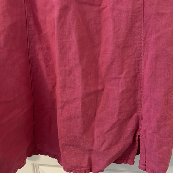 Zara pink mini slip dress with ties spaghetti straps size small linen cotton NWT - Picture 5 of 16